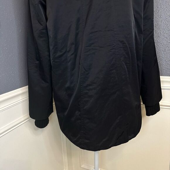 Eileen Fisher Mid Weight Transitional Coat in black - Picture 9 of 11